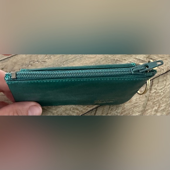 Vintage peruzzi Green Leather Keychain Wallet - Picture 4 of 7